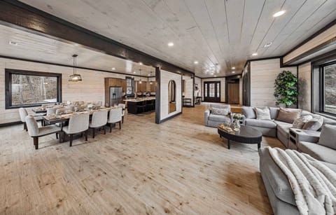 A welcoming space to relax, watch TV, or just hang out.