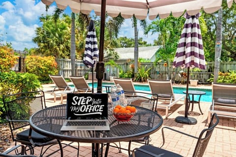 Catch up on work emails either inside your Villa or outside in the courtyard under the palm trees.