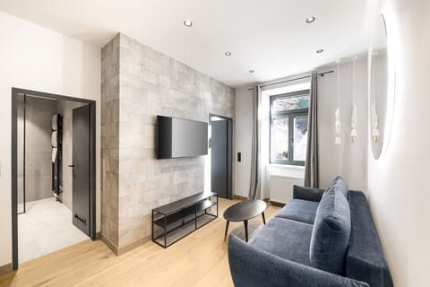 Living room with sofa and TV