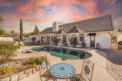 Open, Spacious Outdoor Area with Pool & Dining Area