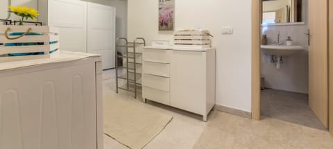 Shared laundry area.