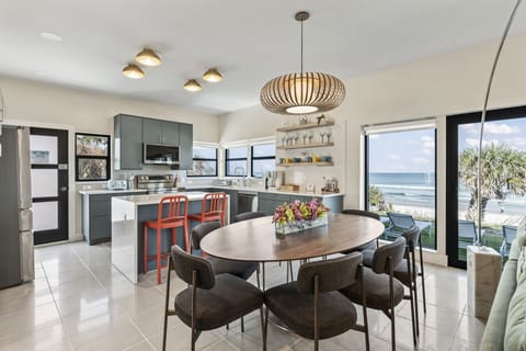 Daytona Beach Vacation Rental Oceanfront Airbnb VRBO Pet Friendly Private Access Game Room Rooftop Patio