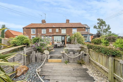 front decked garden enjoying sunset views