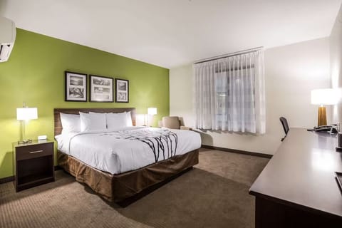 Settle into crisp linens and enjoy soft, natural window light.