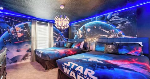 Custom Starwars Kids room with 2 full beds