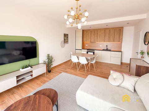 Living room and kitchen view