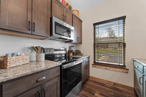 Cabinets are fully stocked with any cookware you need for making your favorite meal!