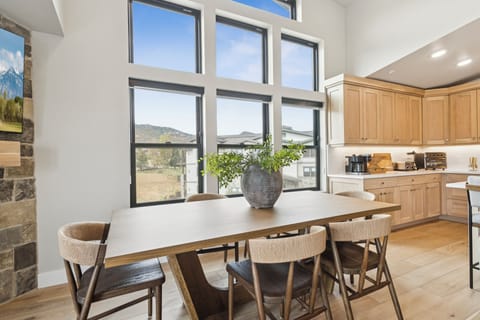 Spacious dining table