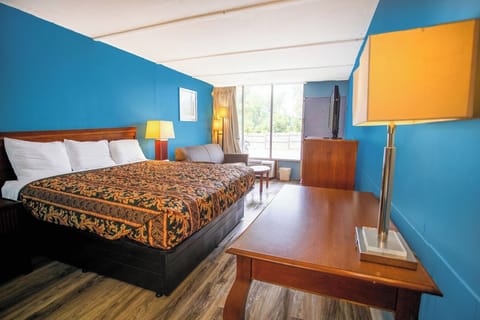 Drift off on a plush bed in a calm, private room.