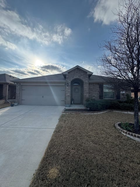 Front Yard with a private Driveway