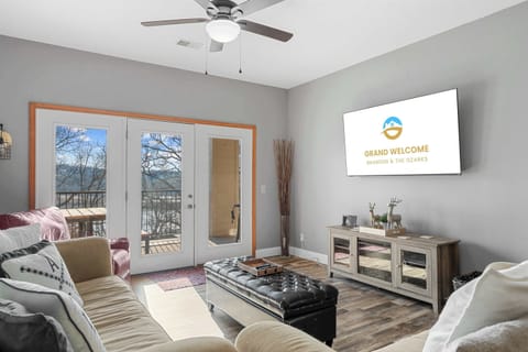 Curl up in the inviting living room & stream your favorites on the smart TV​