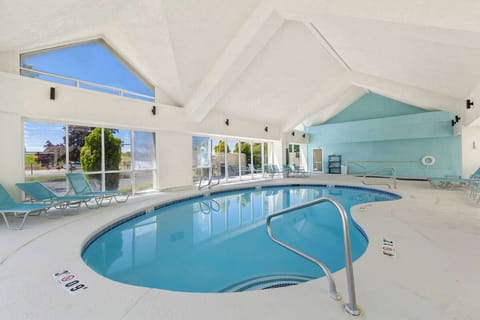 Unwind in the sunlit indoor pool with plenty of loungers.