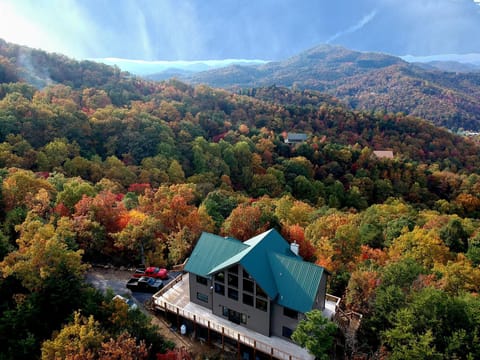 From this gem on the ridge you have views of Wears Valley and Bluff Mountain