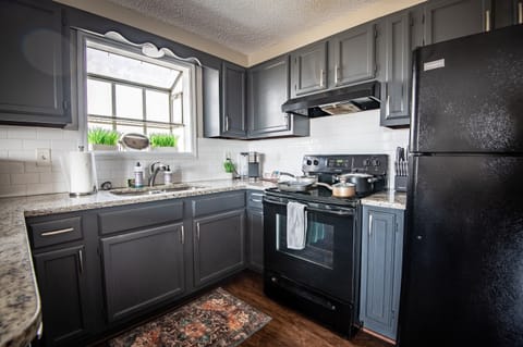 The full-sized kitchen in Unit C has everything you might need to whip up your favorite dish!