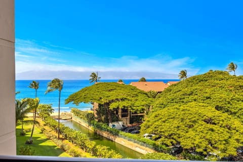 Expansive views of the Pacific and lush tropical canopy below, with a peek at the golden shoreline just moments from your door. KS-616