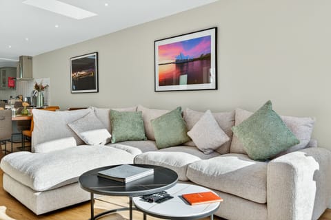 Comfy couch in living room