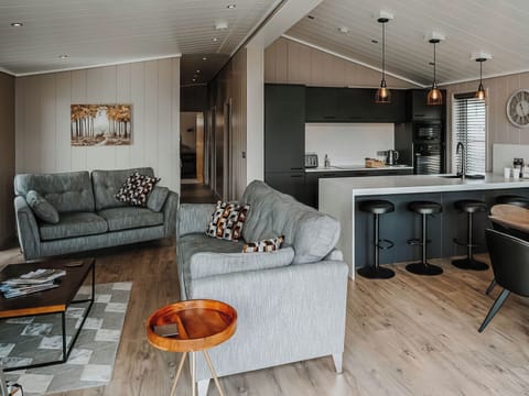 Open plan living space | Elmore - Bowland Retreat Lodges, Clitheroe