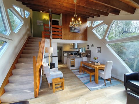 Open plan living space | Blair Lodge - Invergloy Riverside Lodges, Spean Bridge
