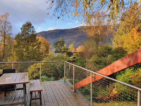 Decking | Arkaig Lodge - Invergloy Riverside Lodges, Spean Bridge
