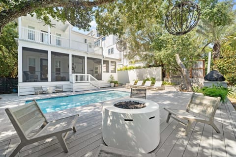 Fire pit area.