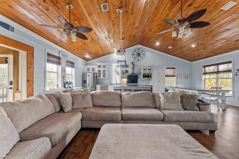 Comfortable seating area perfect for gathering with family and friends