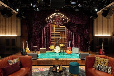 Step onto the stage and savor a private performance vibe.