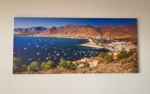 Hanging Poster showcasing beautiful LA Azohía - similar views from Balcony