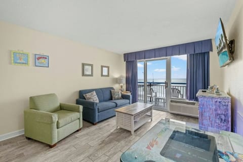 Enjoy amazing views from the oceanfront living room.