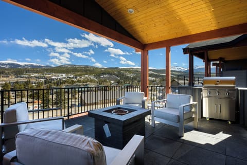 Outdoor Fire Pit with Gas Grill