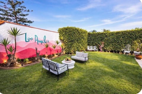 Private outdoor space. 16’ tall privacy hedges surround the property