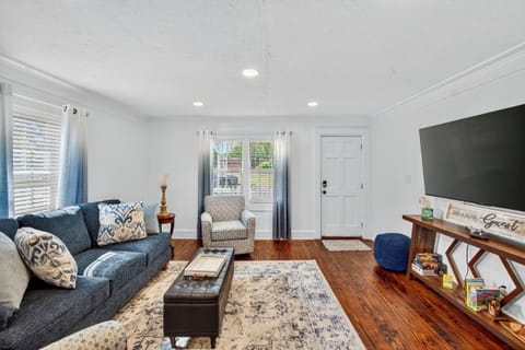 Living area with sofa bed