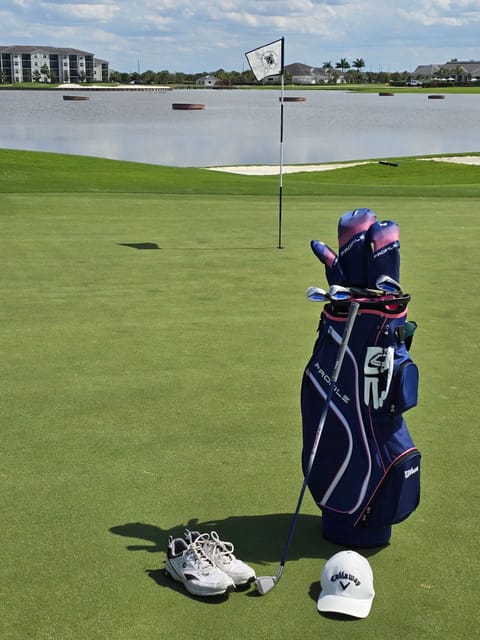 Our green on the 1st hole
