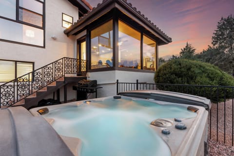 Hot tub, views, luxury.