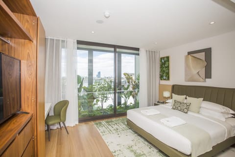 Botanical-inspired decor bringing calm and greenery indoors.