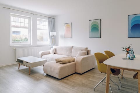 Bright Living Room with Sofa and Table