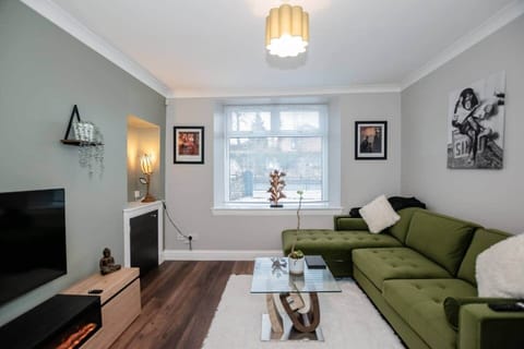 Bright, stylish living space with luxury corner sofa — perfect for relaxing after a long day