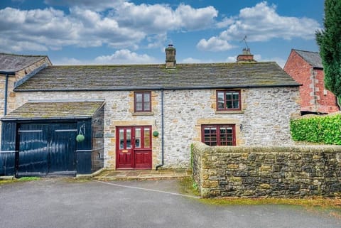 The front of our cottage. One car park space. Private courtyard.