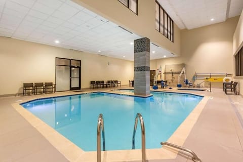 Dive into a refreshing swim in the calm indoor pool.