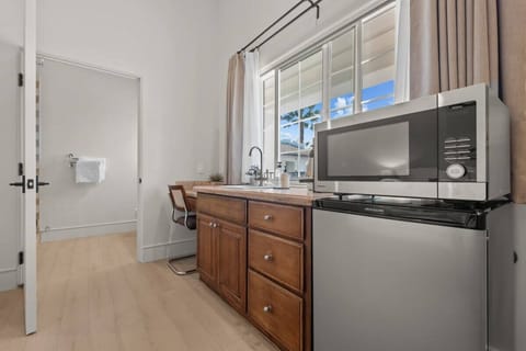 Kitchenette with Nespresso Coffee Machine and Mini Fridge - No Stove