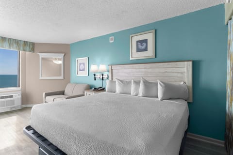 Sink into a plush king bed after beach days.