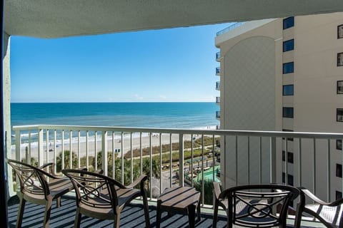 Lounge outdoors and watch waves roll in all day.
