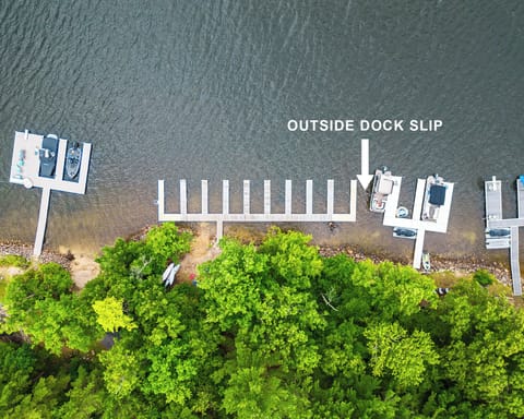 The dock slip for Willowcrest is the outside slip on the right.
