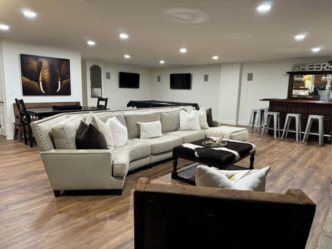Enjoy watching all the games or have a movie night 