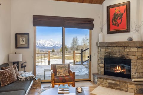 Living Room with Teton Views