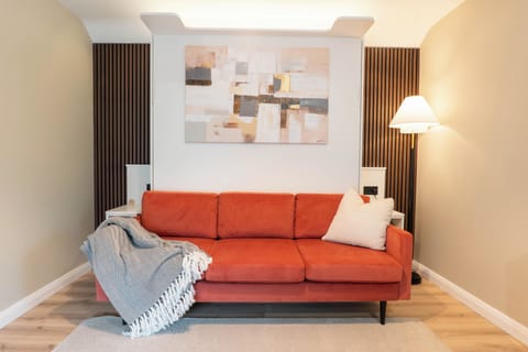 Seating area when Murphy bed is folded away