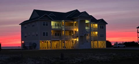 Front View at Sunset