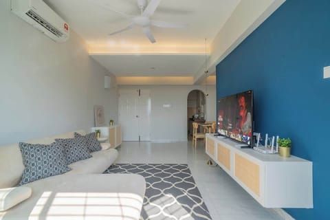 Tastefully furnished living area.
