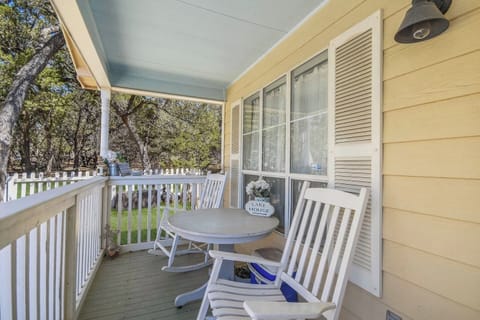 Front porch with rocking chairs