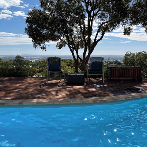 Poolside views across Perth... unwind above the City.