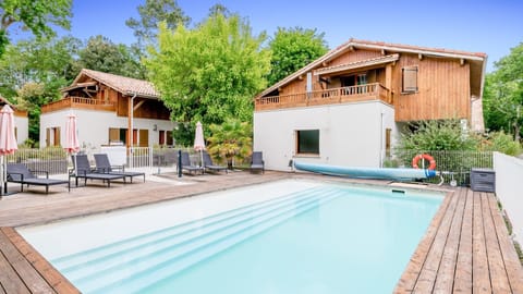 The unheated outdoor pool, open from June to end of September, weather permitting.